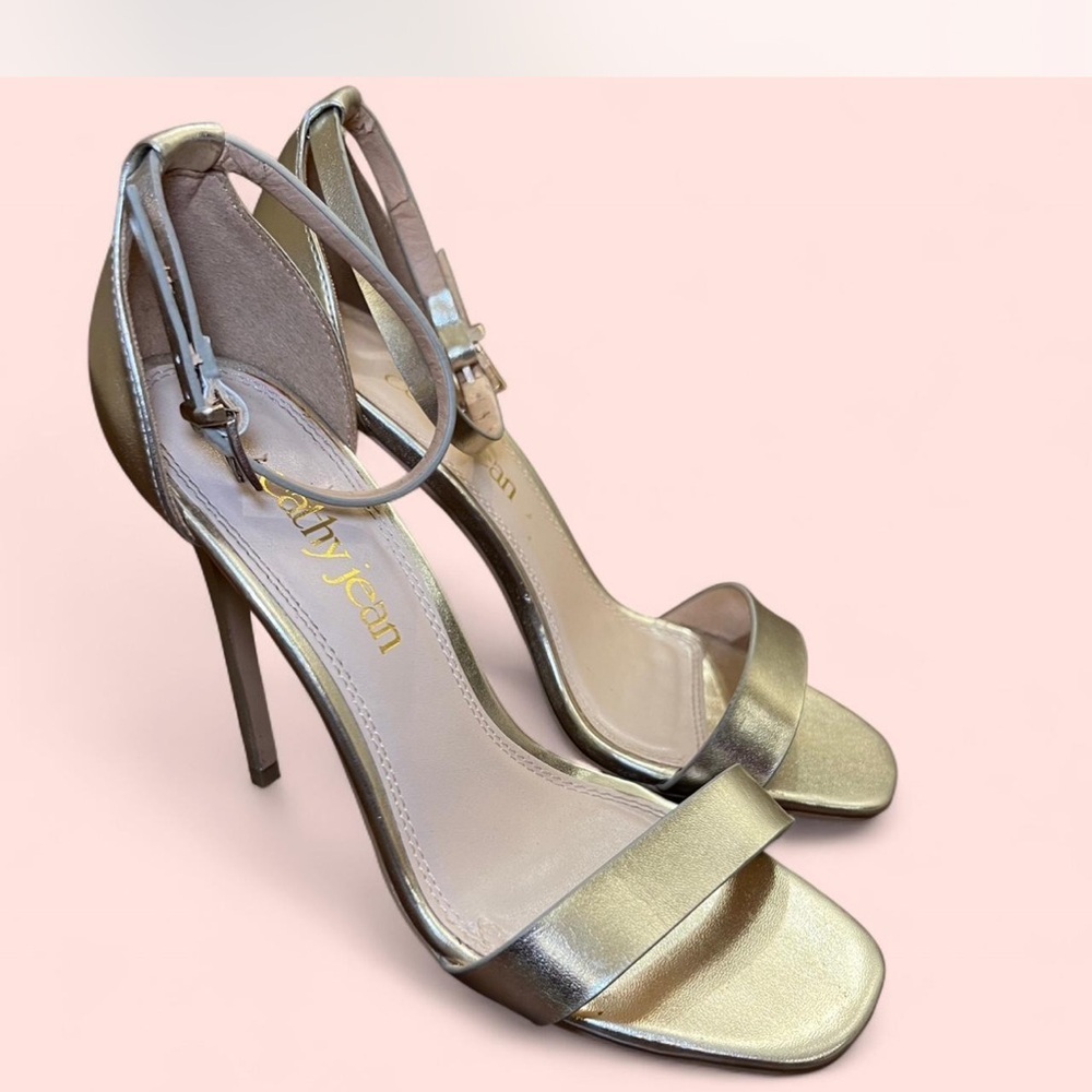 Chic Metallic High Heel Sandals